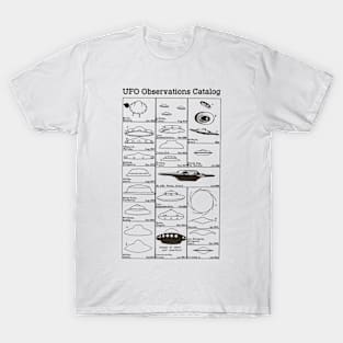 UFO Observations Catalog T-Shirt